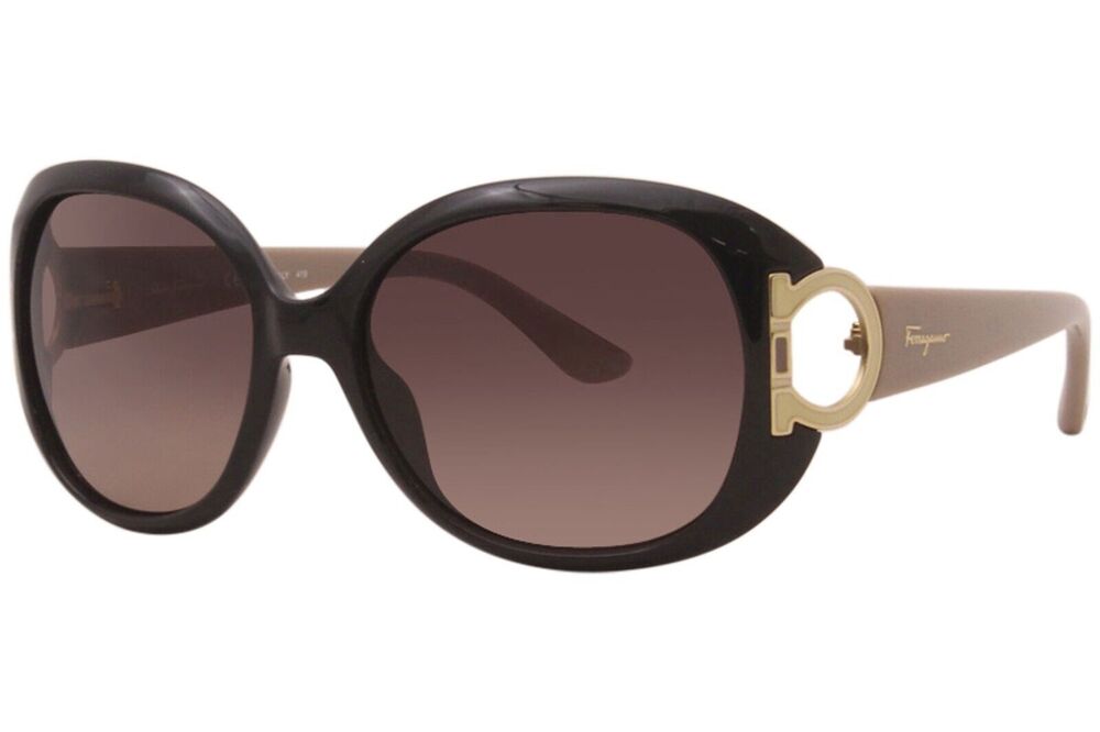 Salvatore Ferragamo SF668S Brown Taupe Non-Polarized Gradient Sunglasses A35